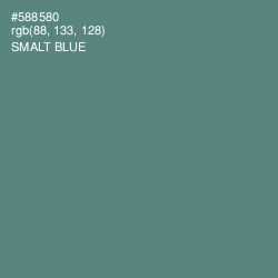 #588580 - Smalt Blue Color Image